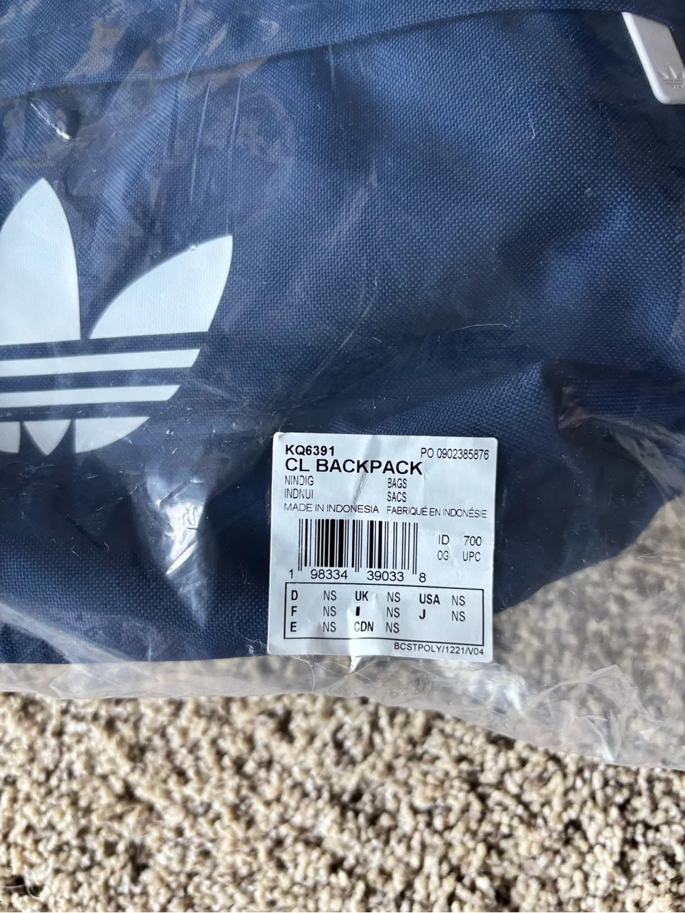 NWT ADICOLOR Classic Backpack - Night Indigo